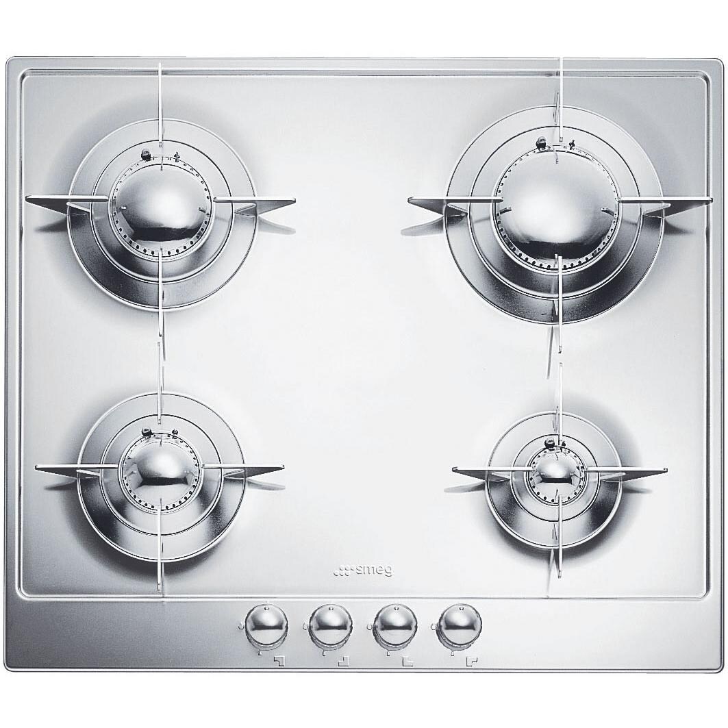 SMEG Piano Design 24-Inch 4-Burner Gas Drop-In Cooktop - PU64ES thumbnail