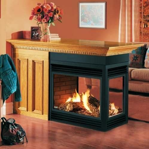 Napoleon BGD40 Direct Vent Natural Gas Peninsula Fireplace ...