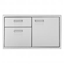 Delta Heat 30-Inch Stainless Steel Access Door & Double Drawer Combo - DHDD302-B image