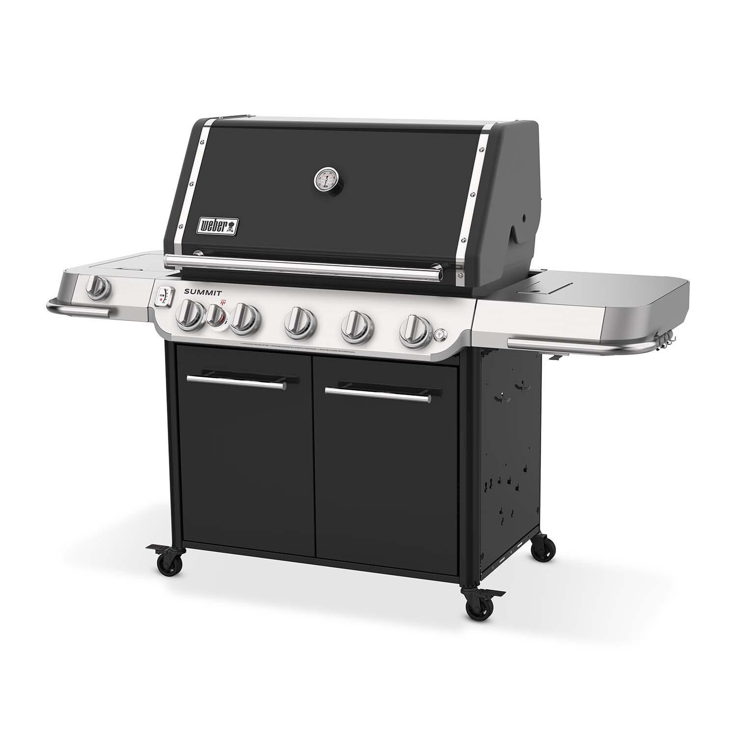 Weber Grills 1500040 Weber Summit FS38 E Natural Gas Grill - Black - Right Angle - White Background thumbnail