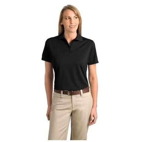 Port Authority - Ladies Bamboo Blend Pique Sport Shirt XS - Black