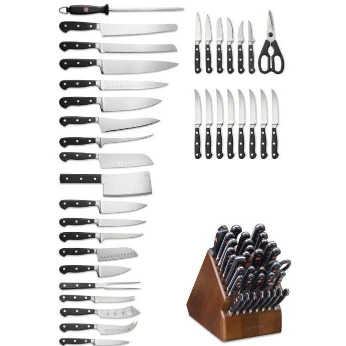 Wusthof Classic 36-Piece Knife Block Set - Pieces thumbnail