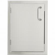 BBQGuys Kingston Series 17-Inch Stainless Steel Left-Hinged Single Access Door - Vertical image