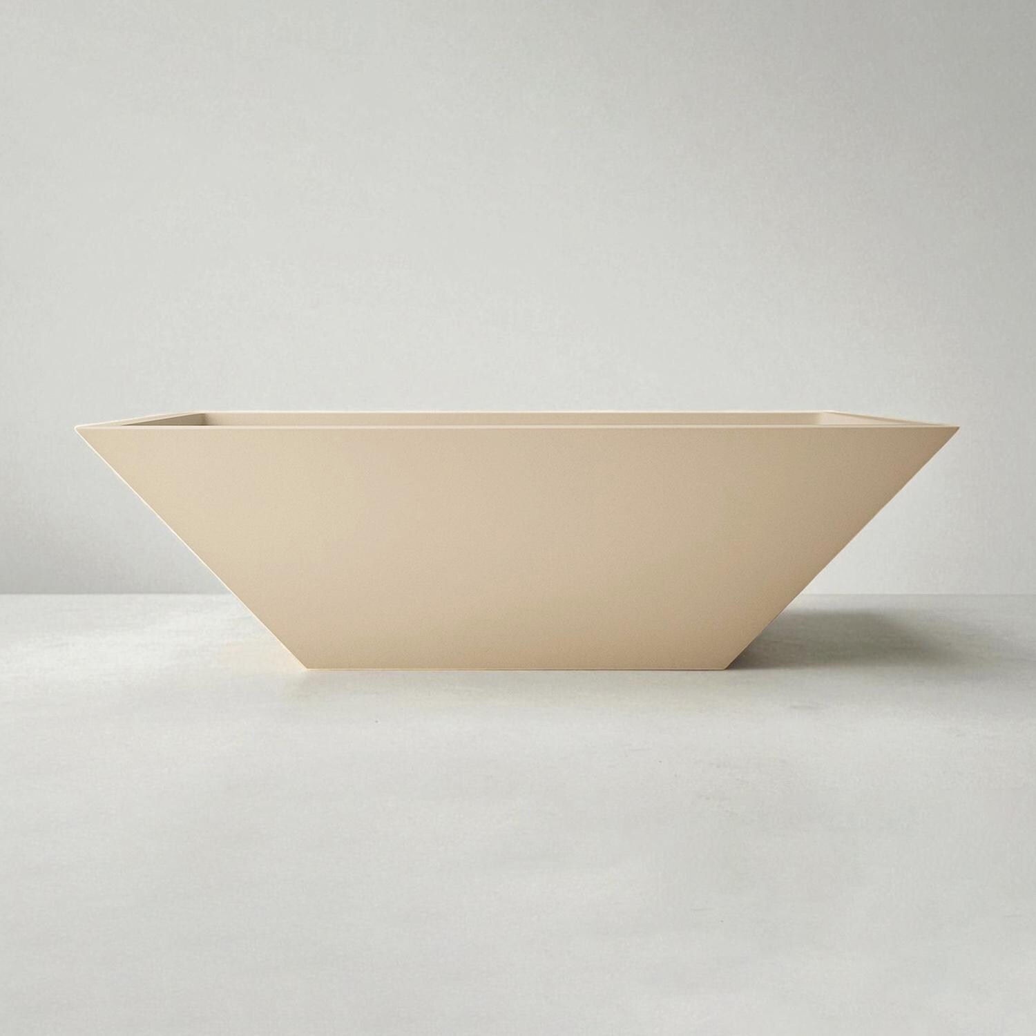 Ember 24-in Square Concrete Universal LP/NG Fire Pit in Sand Pebble by Warming Trends