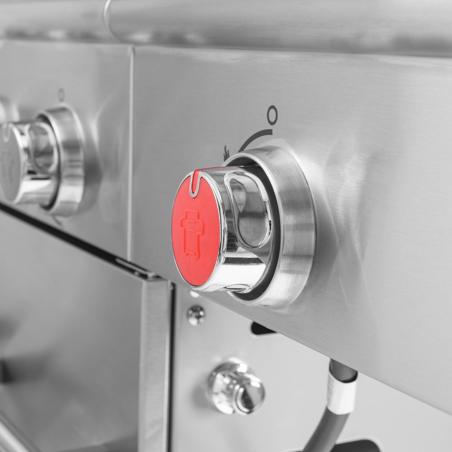 Nexgrill - 720-0958AE - Deluxe 27-Inch Propane Gas Grill On Cart With Infrared Side Burner - Side Burner Control Knob thumbnail