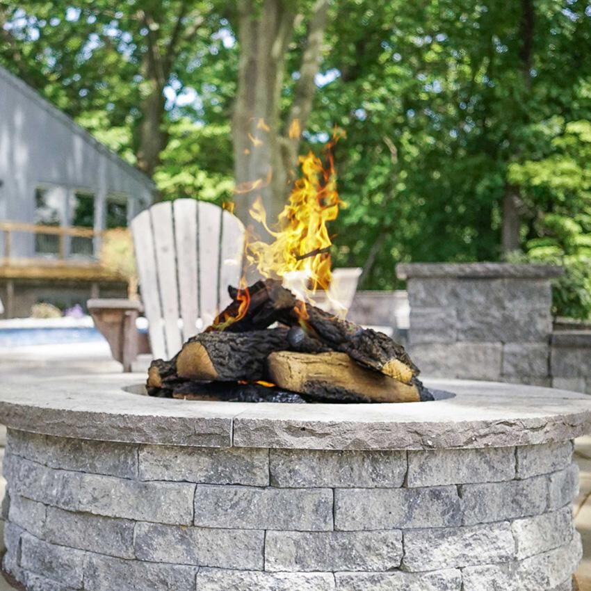 Warming Trends FO54LP Octagonal 54 Inch Liquid Propane Ready To Finish Fire Pit Kit - Ready-to-Finish Circle Shape Shown thumbnail