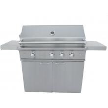 Caliber CrossFlame Silver 41-Inch Propane Gas Grill With Sear Burner And Rotisserie image
