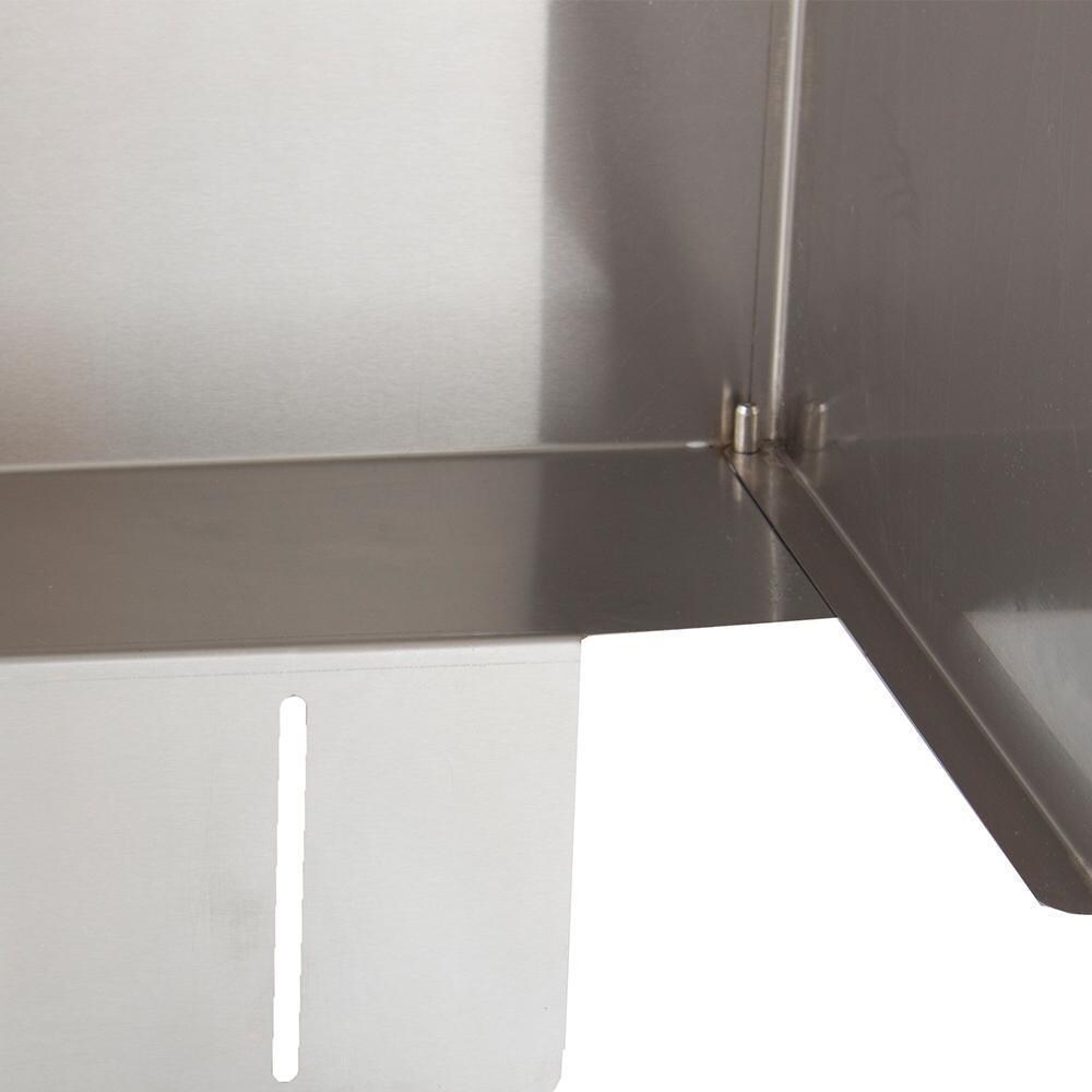 Blaze BLZ-PROWG-34 Wind Guard For Professional LUX 3-Burner Gas Grills - Lower Corner Detail thumbnail