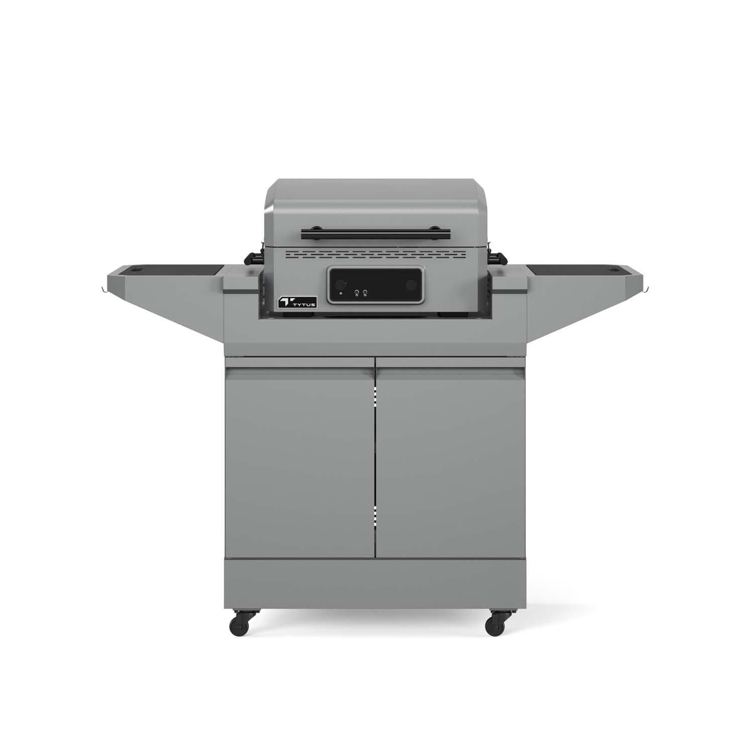 TYTUS TDT-CRT-EGRD Emberwood Electric Griddle and Prep Cart - White Background thumbnail