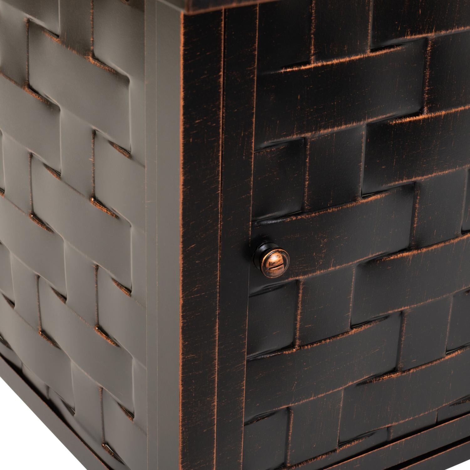 Ultimate Patio SC62745 Magnolia Way 48-Inch Rectangular Aluminum Propane Fire Pit Table - Detail thumbnail