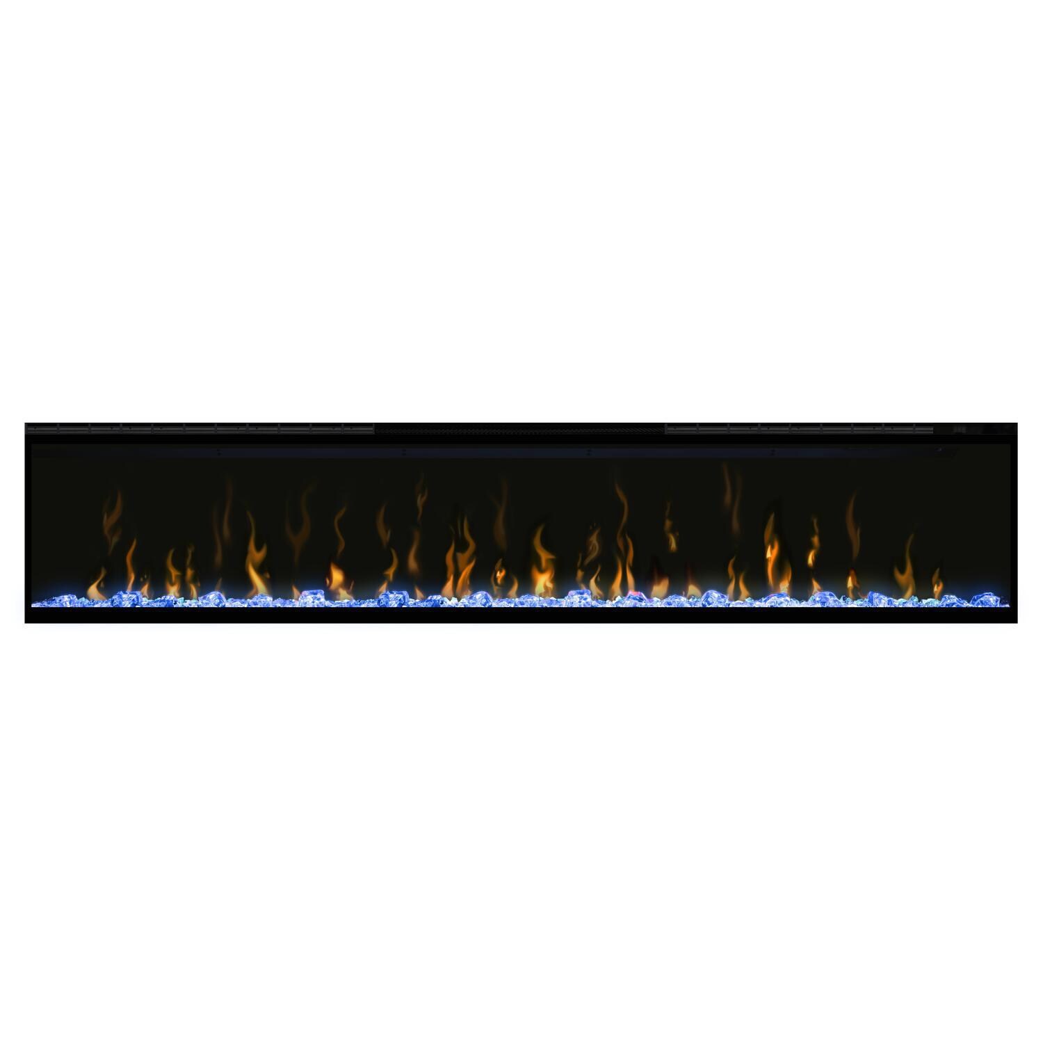 Dimplex - XLF74 - IgniteXL 74-Inch Wall Mount Electric Fireplace - Front View - Blue thumbnail