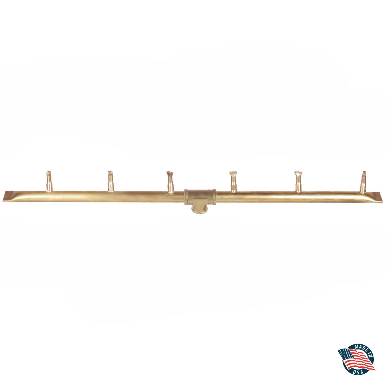 The Outdoor Plus 30-Inch Brass Linear T Bullet Burner - Match Light
