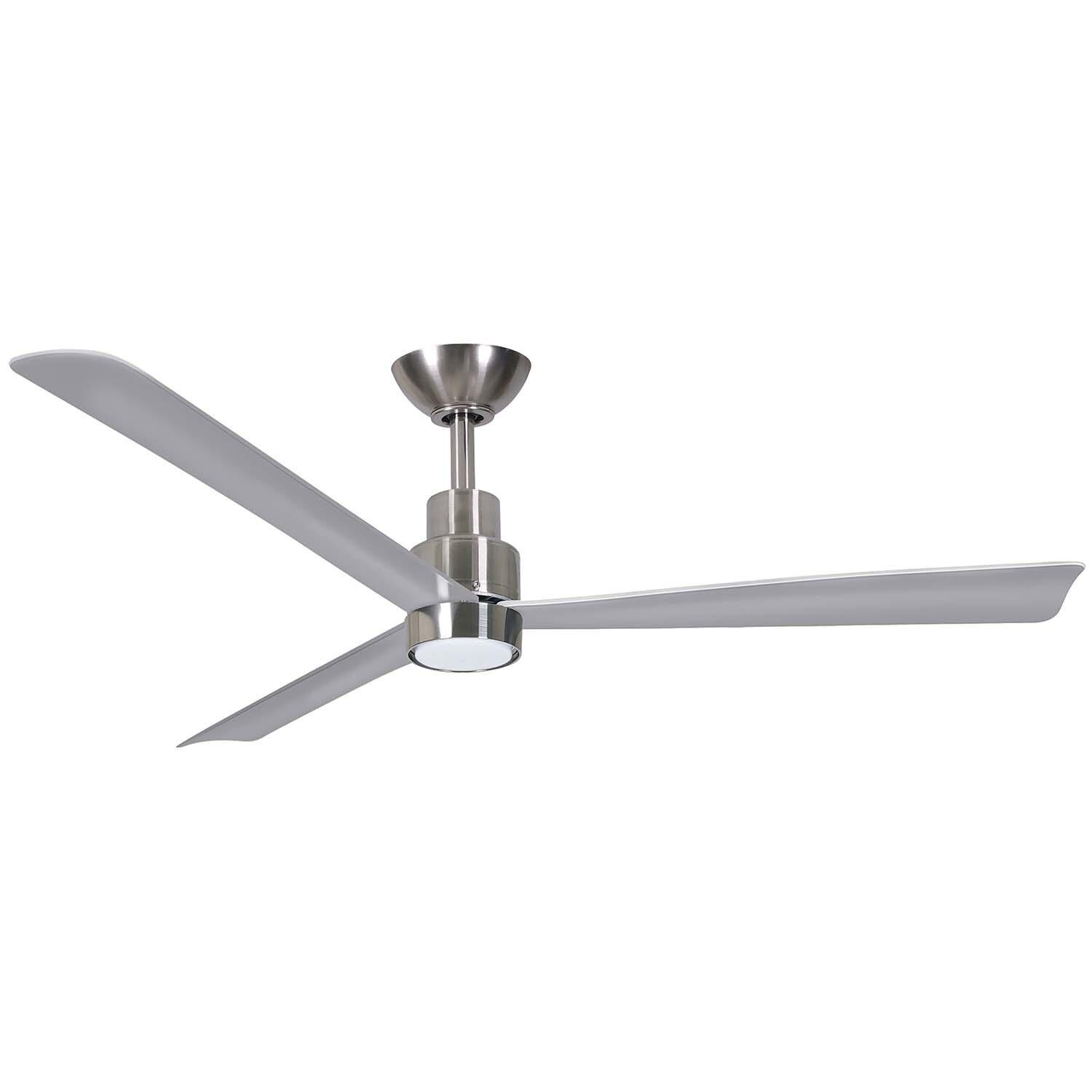 52-in F787L-BNW Simple Fan in Brushed Nickel w/ Silver Blades by Minka-Aire - White Background thumbnail