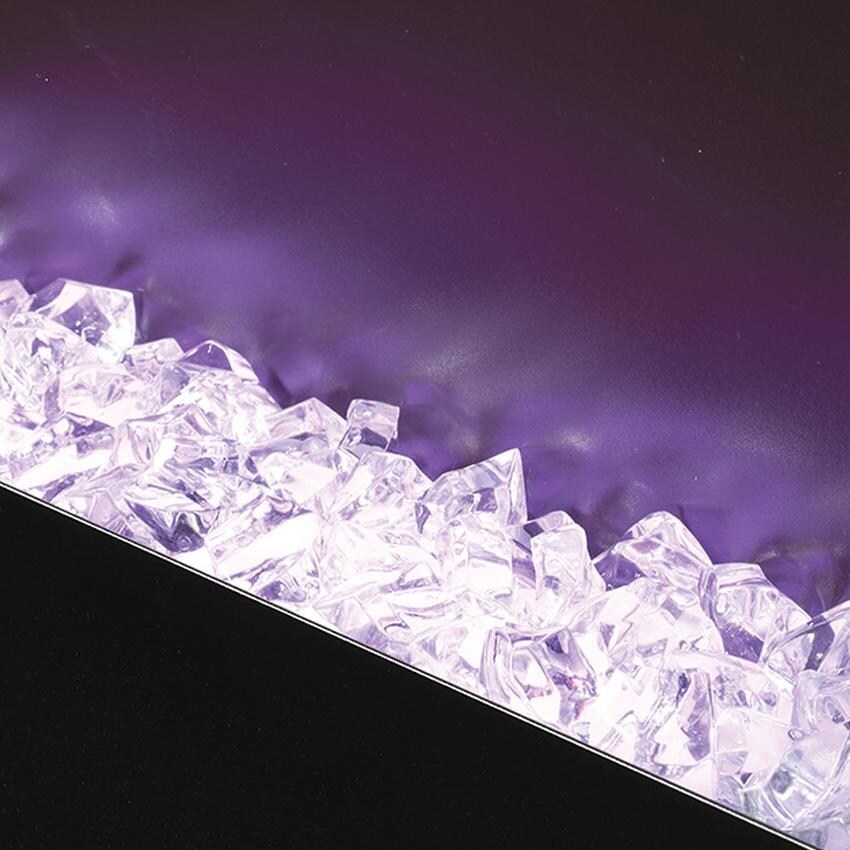 Napoleon NEFVC38H 38-Inch Allure Vertical Wall Mount Electric Fireplace - Purple Ember Bed thumbnail