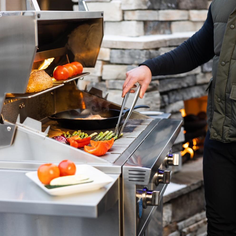 American Made Grills Atlas 36 Inch Freestanding Grill ATSFS36-NG - Natural Gas - Cooking - Lifestyle thumbnail