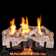 Peterson Real Fyre 18-Inch Charred Alpine Birch Gas Log Set With Vent-Free Natural Gas ANSI Certified G10 Burner - Basic On/Off Remote image