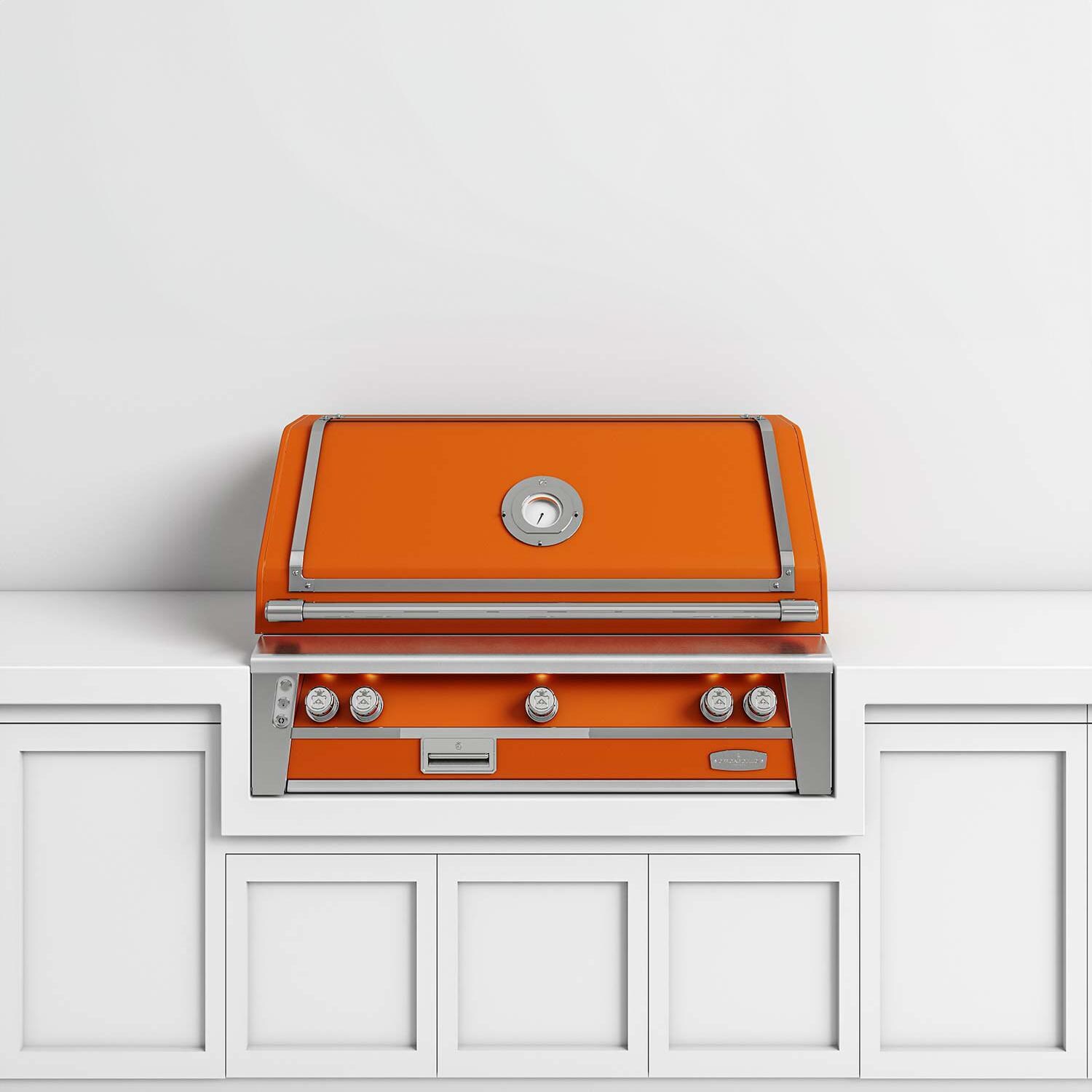 Officine Gullo 42-Inch OG Professional Propane Grill in Arancia di Sicilia - BBQ42BI05