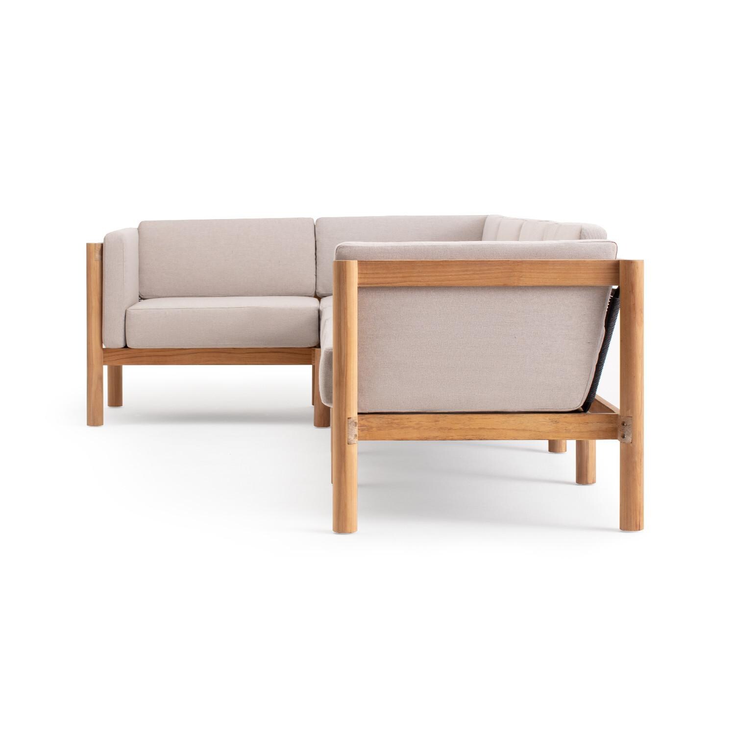 Neighbor SECT5 - AS 5 Piece Sectional W/ Sunbrella Cushion Arms - Long Side View thumbnail