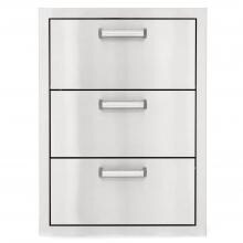 BBQGuys Sonoma Series 20-Inch Stainless Steel Double Access Drawer With Paper Towel Dispenser