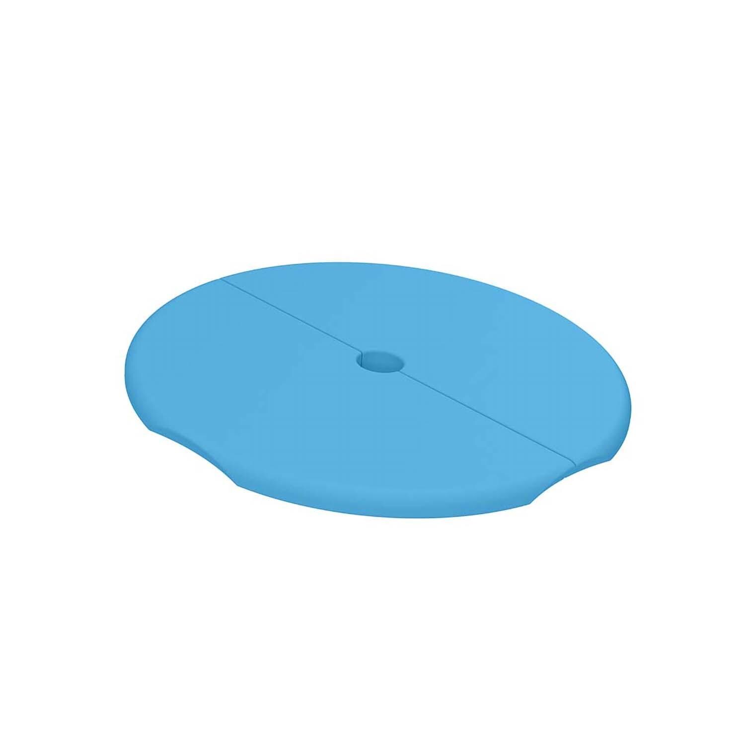 Ledge Lounger In-Pool Signature Tall Ice Bin w/Split Lid w/Hole - Light Blue - Lid - Detail thumbnail