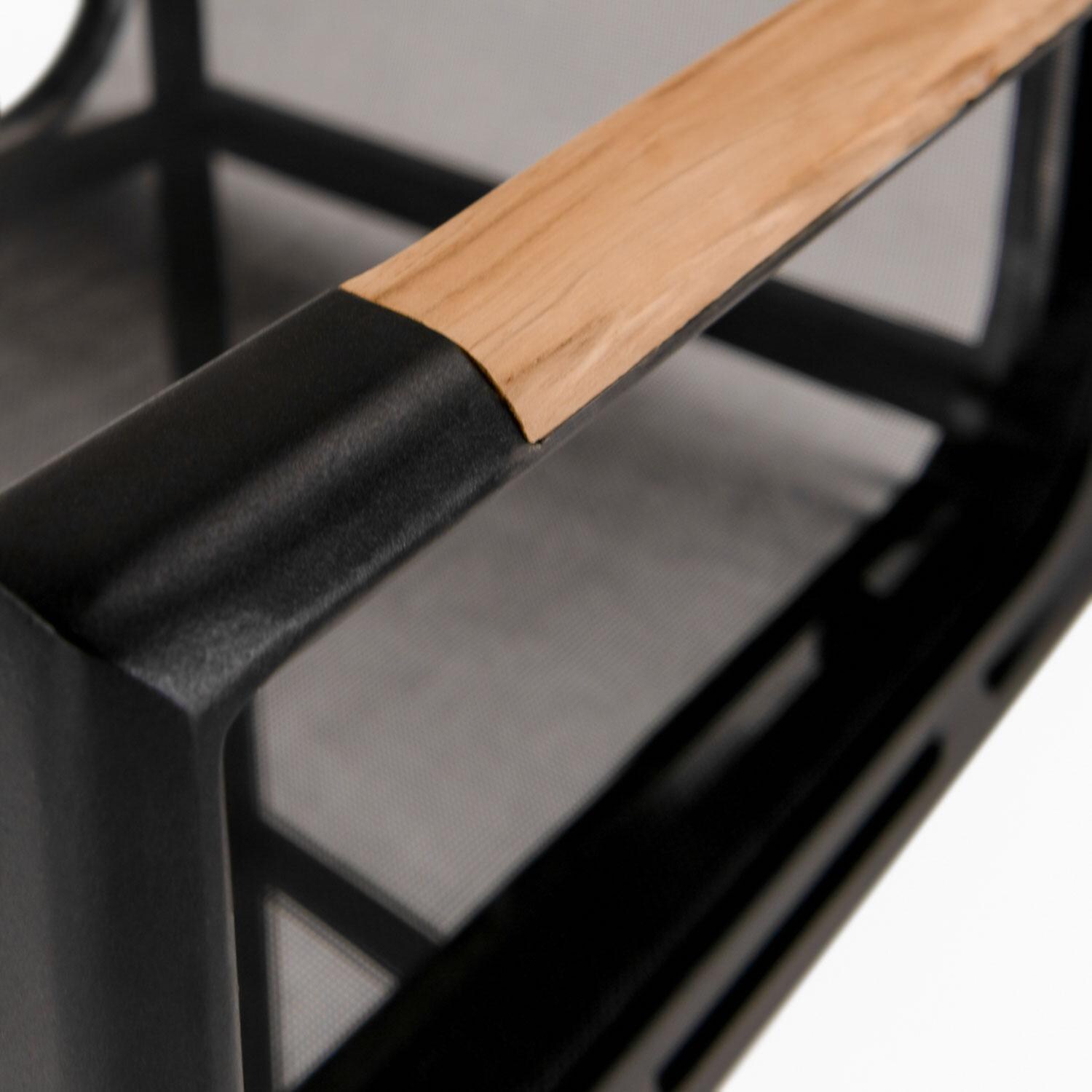 Teak + Table St Barts 40 Inch 5 Piece Dining Set - Chair Detail - Detail thumbnail