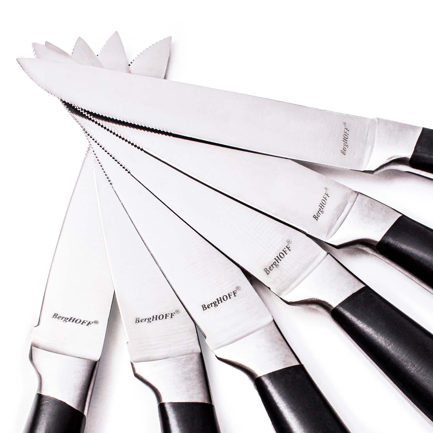 BergHOFF 4 1/4-in Essentials Geminis 12 Pc Stainless Steel Steak Knife Set - Blades - Detail thumbnail