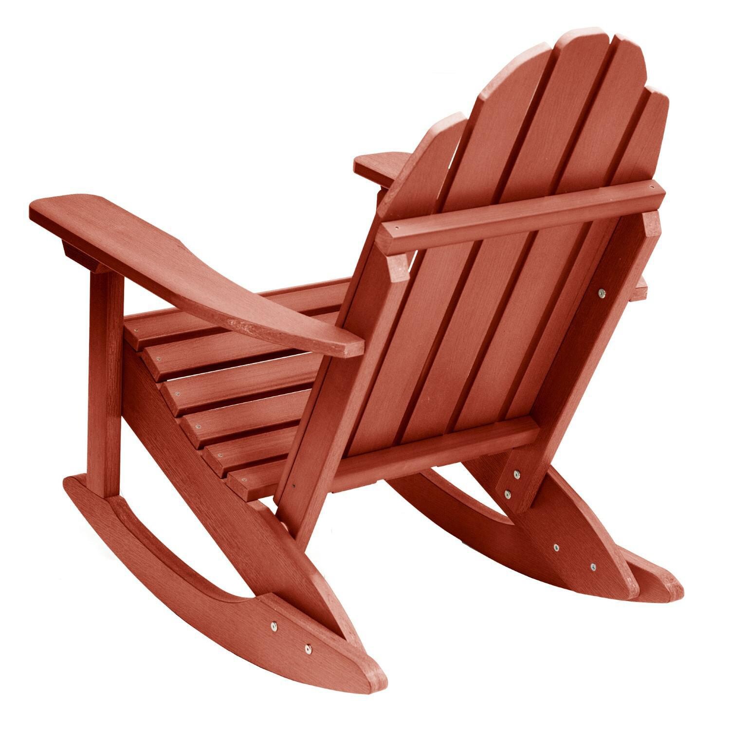 Lakeview The Charmville Adirondack Rocking Chair - Rustic Red : BBQGuys