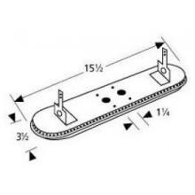 Stainless Steel Oval Twin, Centered, 1.25 Inch Offset Burner Head 16702 image