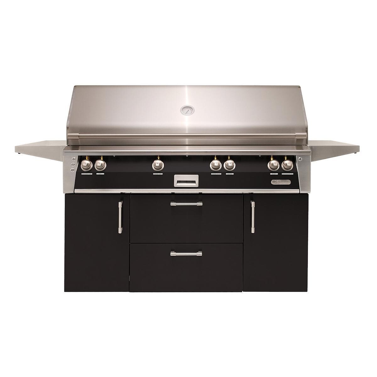 Alfresco Grills ALXE-56BFGC-LP-S9005 Alfresco ALXE 56-Inch Freestanding Propane All Grill With Sear Zone And Rotisserie in Jet Black Gloss thumbnail