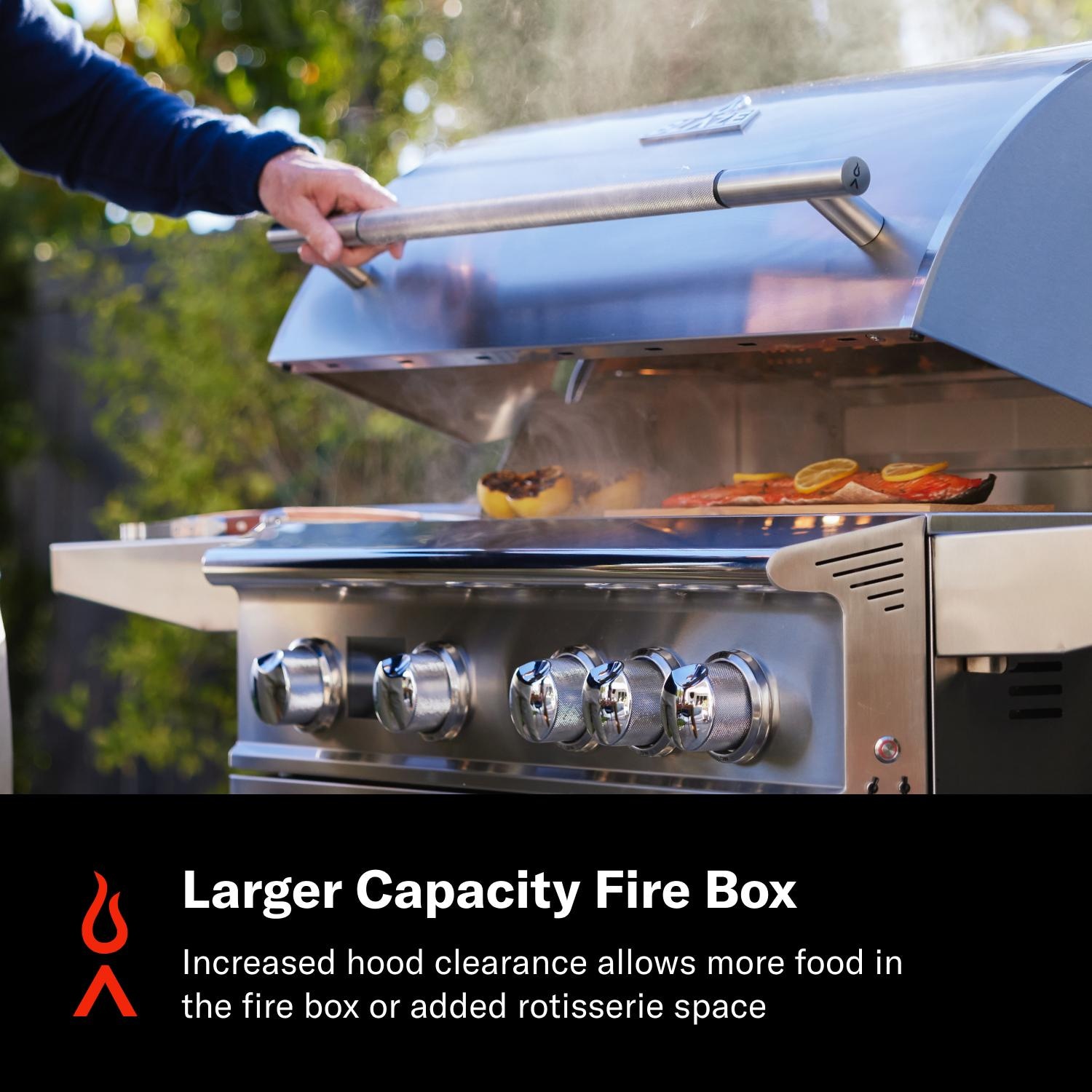 Blaze BLZ-4LTEPRO-LP LTE PRO 32-in 4-Burner Propane Grill w/ Digital Temperature Screen & Rotisserie - Larger Capacity Fire Box - Detail thumbnail