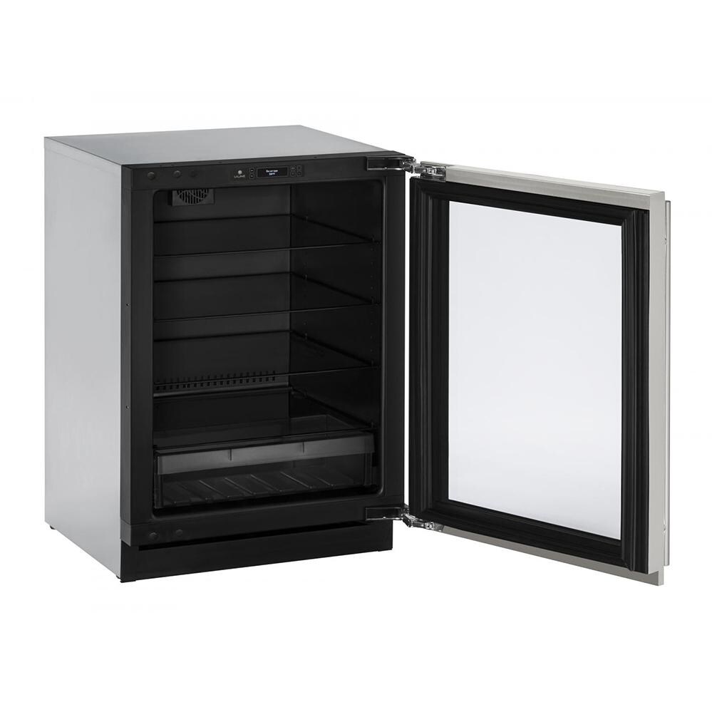 U-Line 24-Inch 4.9 Cu. Ft. Built-In Compact Refrigerator - Open View thumbnail