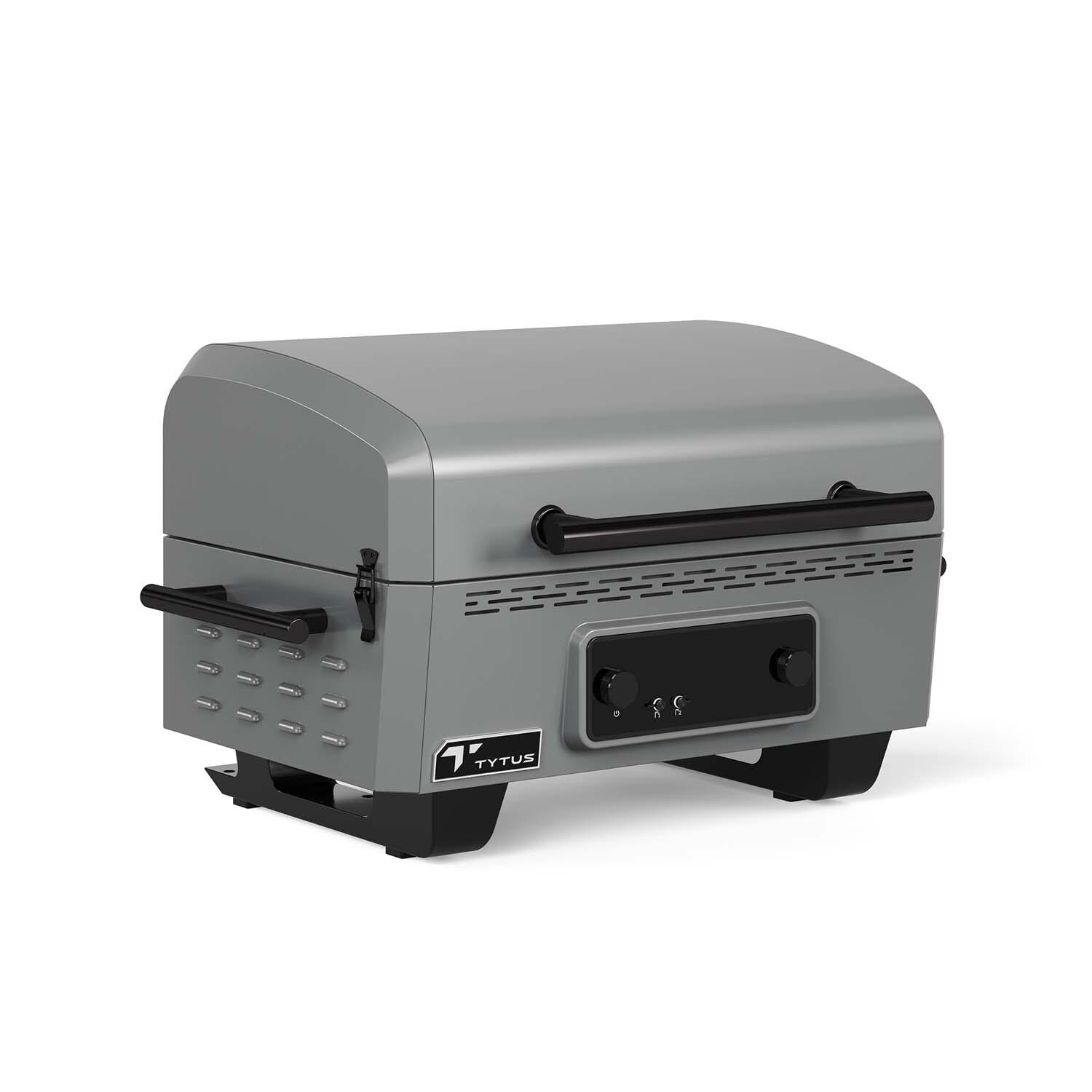 TYTUS TDT-GHS-EGRD Emberwood Electric Griddle - Right Angled View - White Background thumbnail