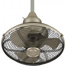 Fanimation Extraordinaire 18-Inch Outdoor Ceiling Fan - Satin Nickel image
