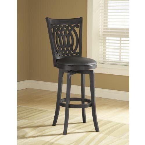 Hillsdale Van Draus 30 Inch Swivel Bar Stool - Black