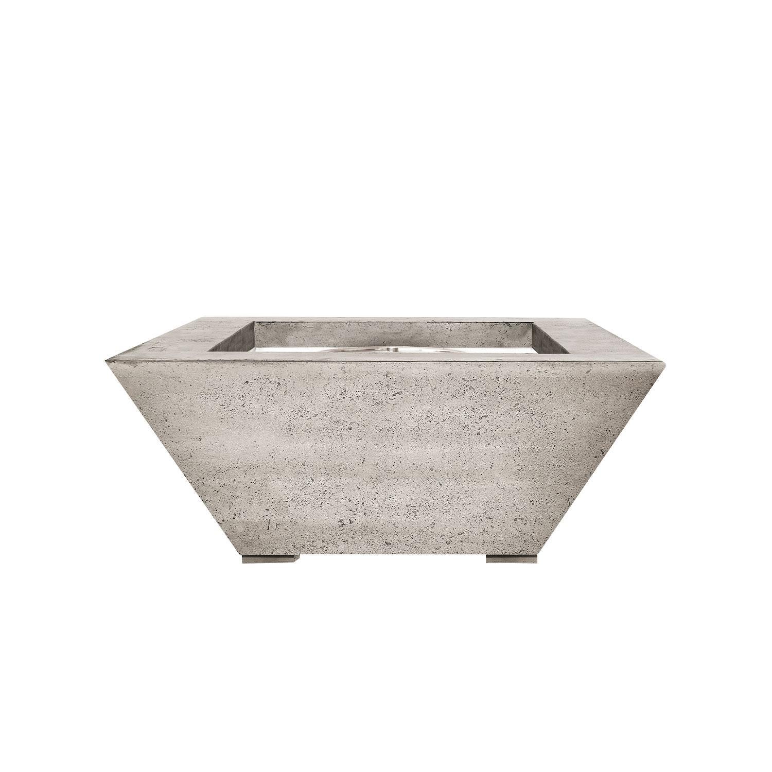 Lakeview Pelican View Natural Gas Match Lit Fire Bowl - Natural Concrete Finish - White Background thumbnail