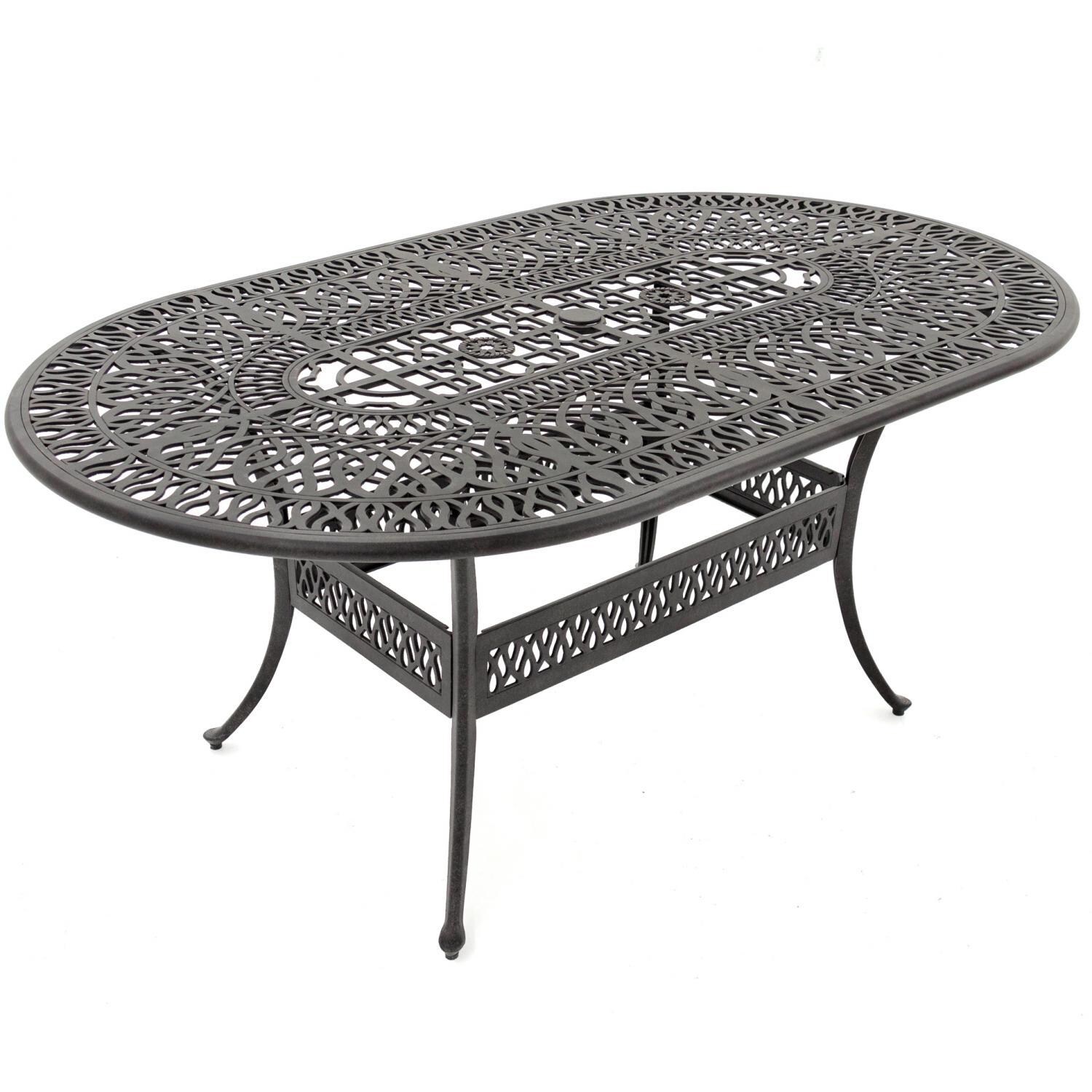 Rosedown Large Cast Aluminum Oval Table thumbnail
