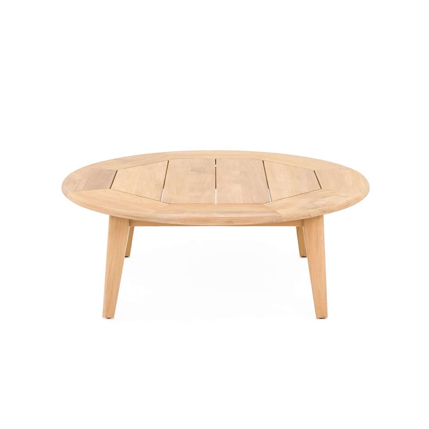 Cayman 43 Inch Round Coffee Table By Teak + Table