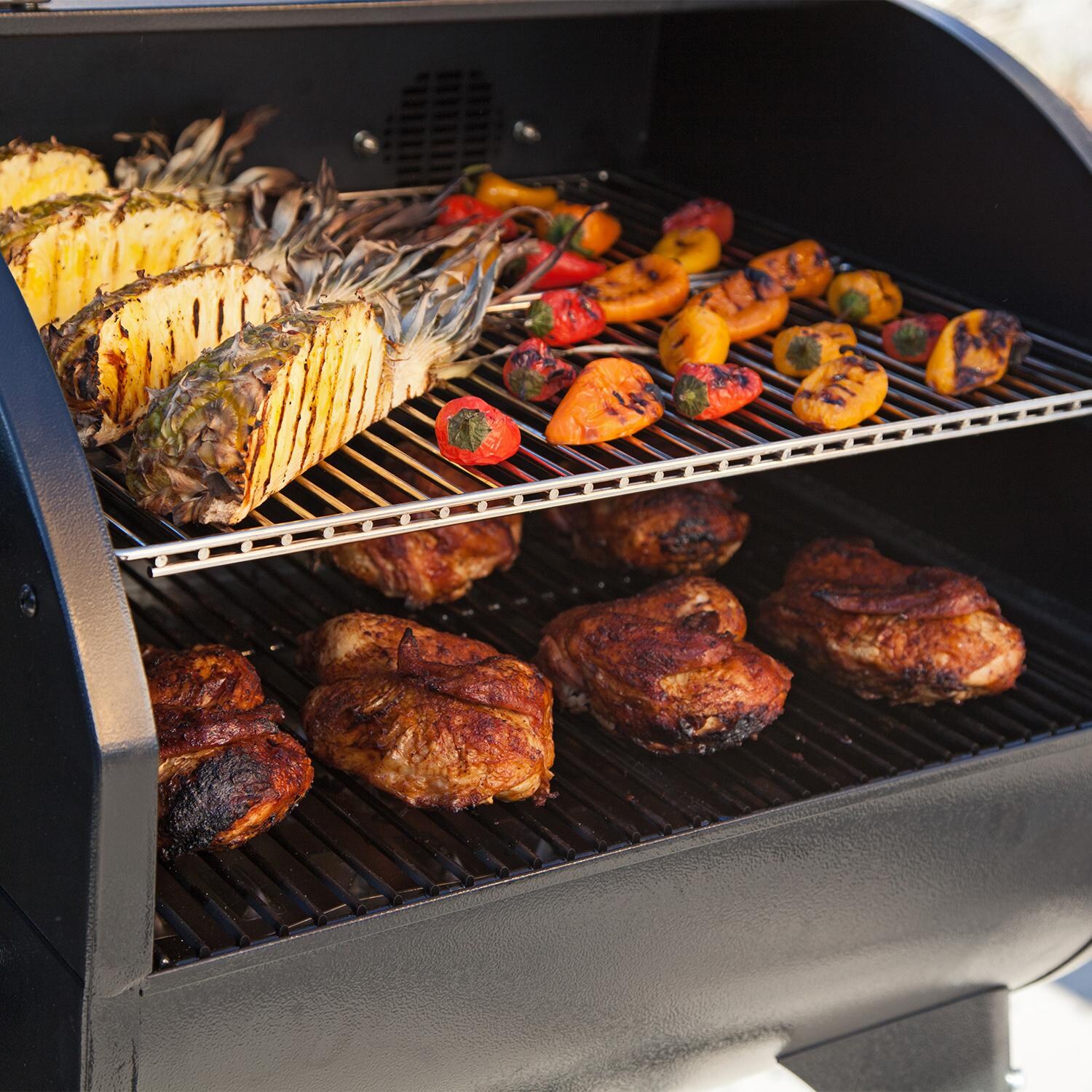 Camp Chef SmokePro SG Pellet Grill On Cart - Smoking Chicken, Pineapple & Vegetables thumbnail