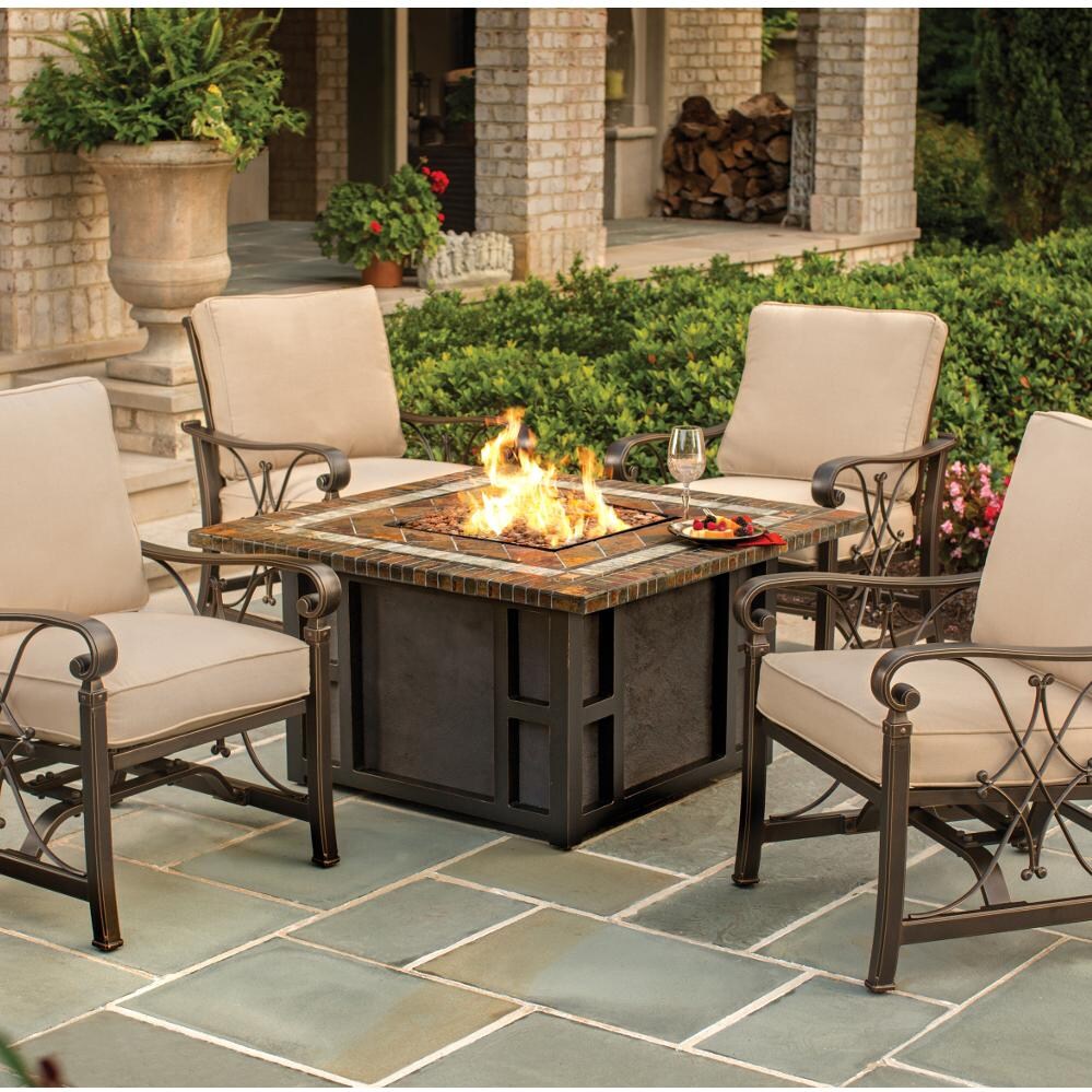 Agio Seville Cast 4 Person Aluminum Deep Seating Set With Fire Pit Agio Seville Cast 4 Person Aluminum Deep Seating Set With Fire Pit Table Ultimate Patio