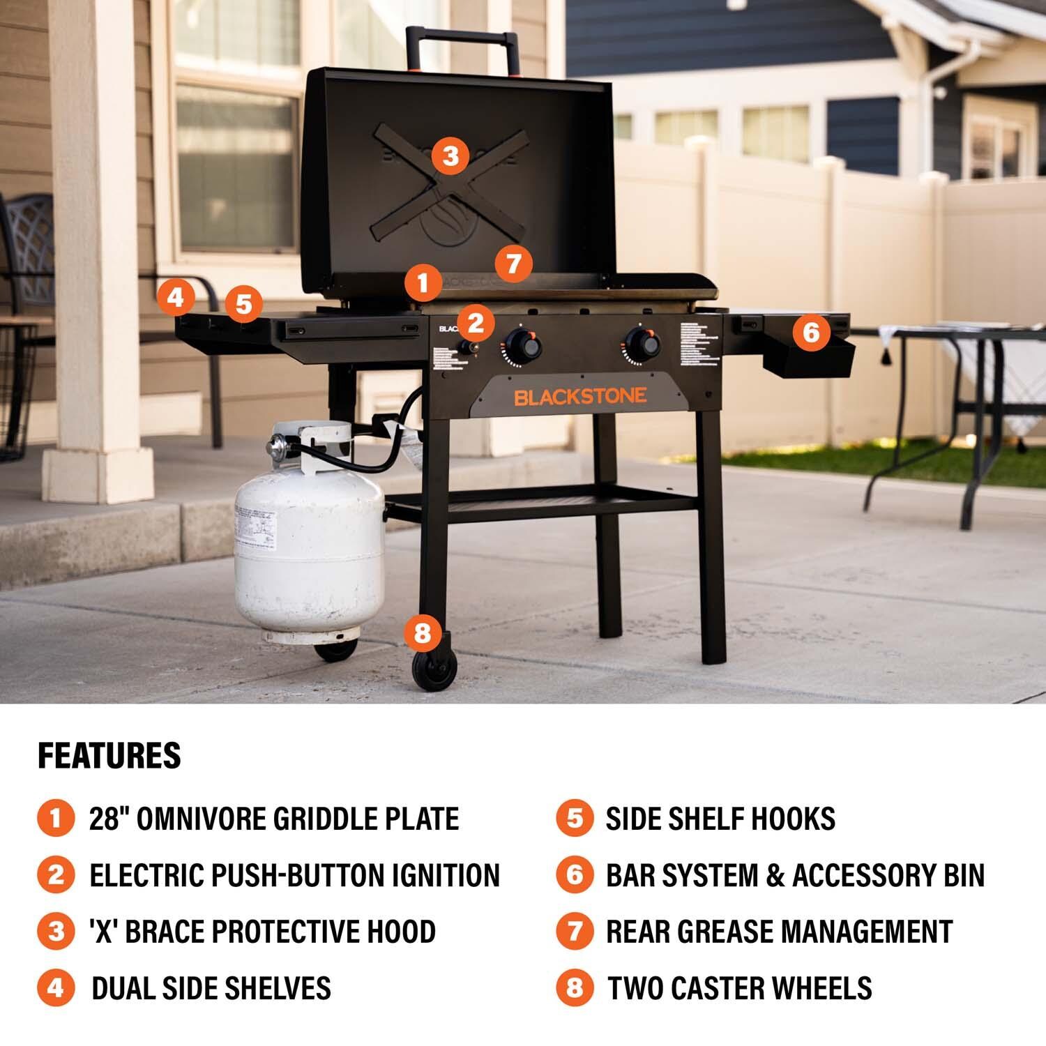 Blackstone 2367 Original 28-in Omnivore Griddle w/ Hood - Features - Detail thumbnail