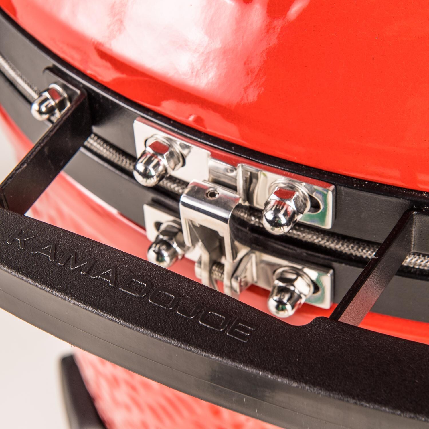 Kamado Joe Classic III 18-in Ceramic Kamado Grill Bundle - Latch Closed - Detail thumbnail