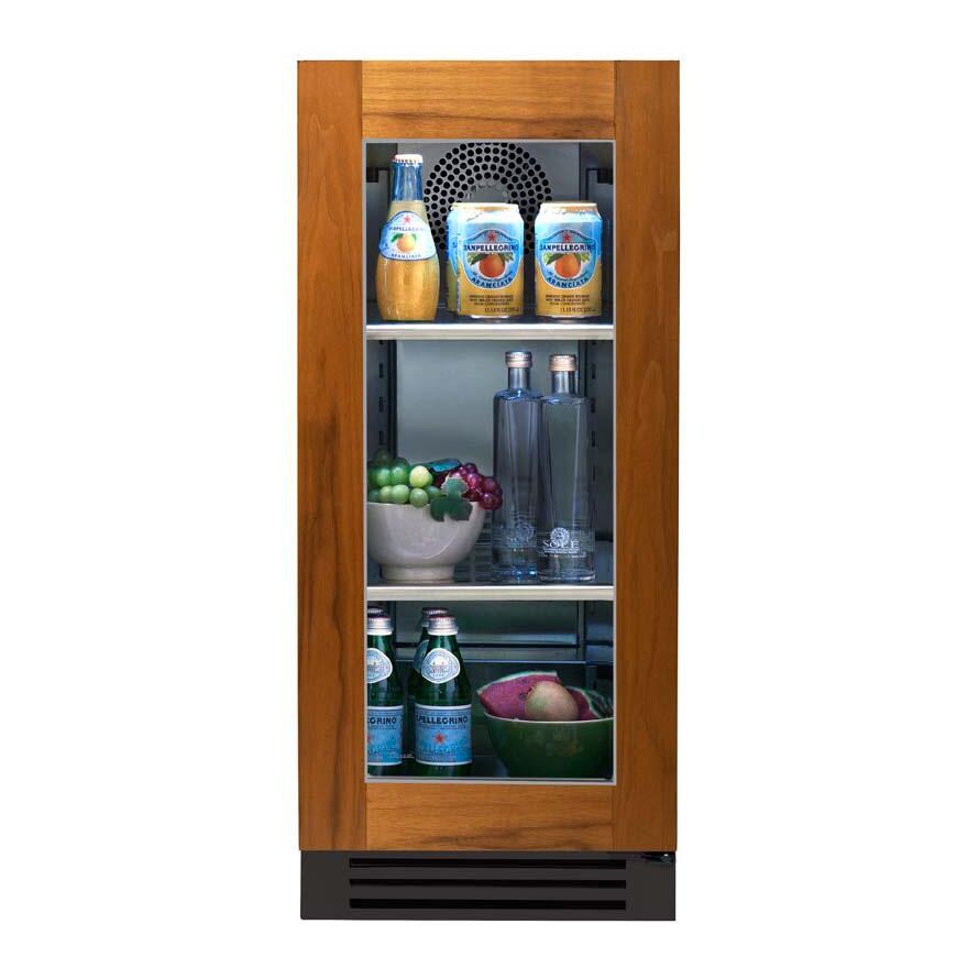 True TUR-15-R-OG-C 15 Inch 3.14 Cu. Ft. Right Hinge Glass Door Outdoor Refigerator - Overlay Ready - White Background thumbnail
