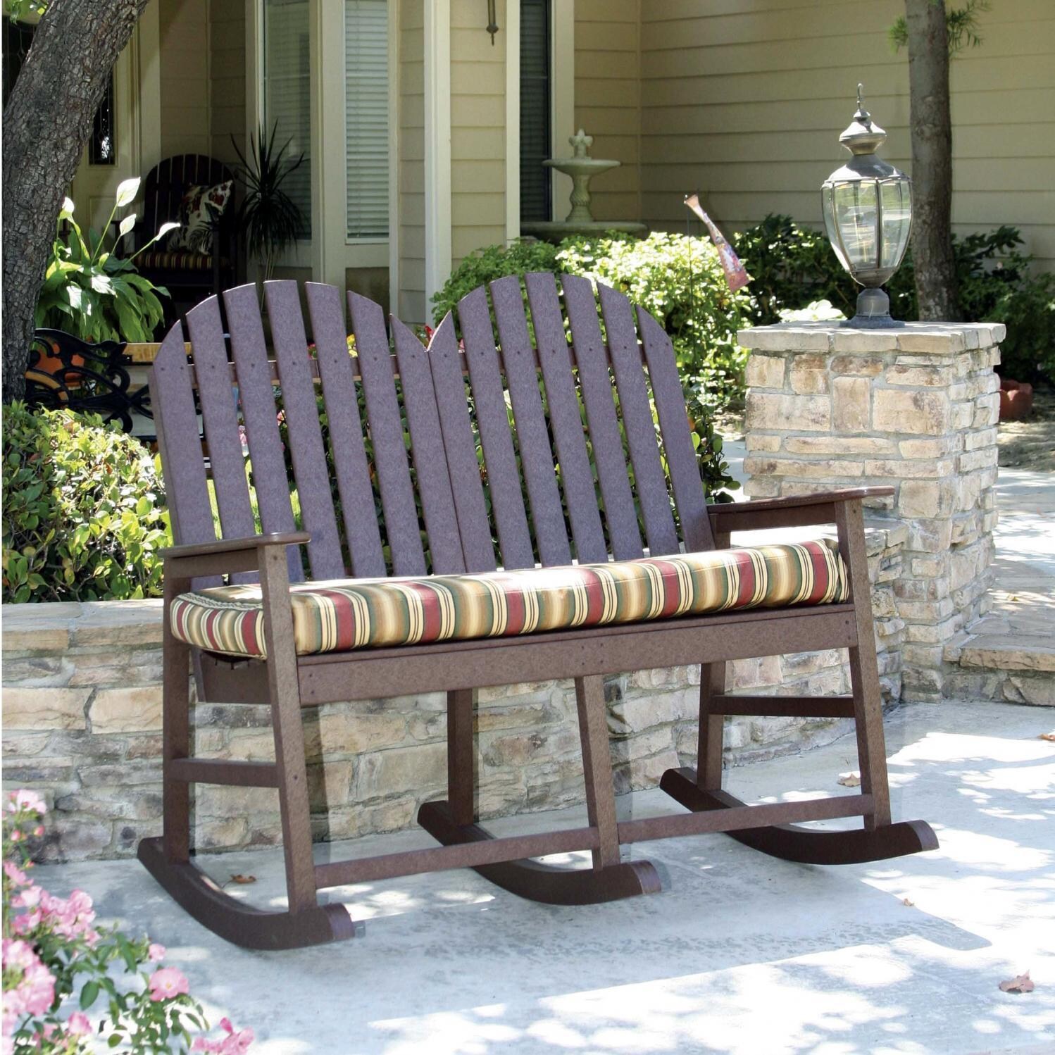 Eagle One Alexandria Recycled Plastic Patio Double Rocker BBQGuys
