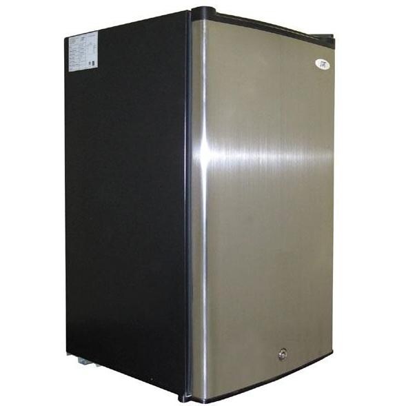 Sunpentown 3.0 Cu. Ft. Upright Freezer - Stainless Steel Door / Black Cabinet UF-304SS