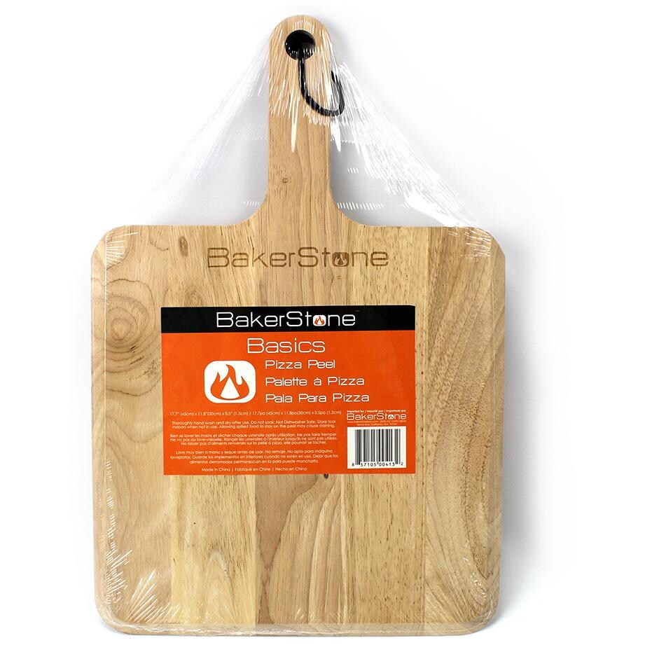 Bakerstone Basics Wood Pizza Peel - Front View thumbnail