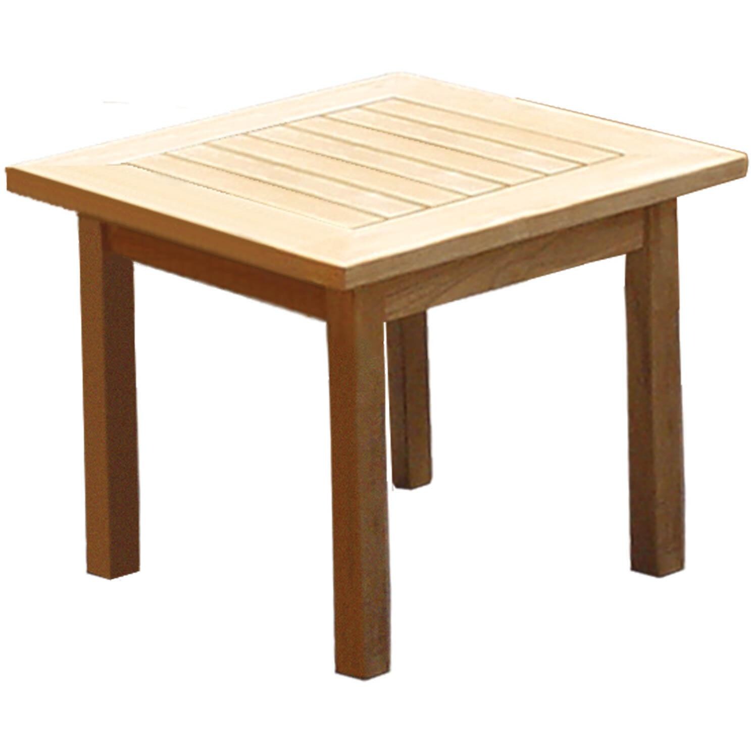 Royal Teak Collection Miami 6 Person Teak Deep Seating Set - Side Table thumbnail
