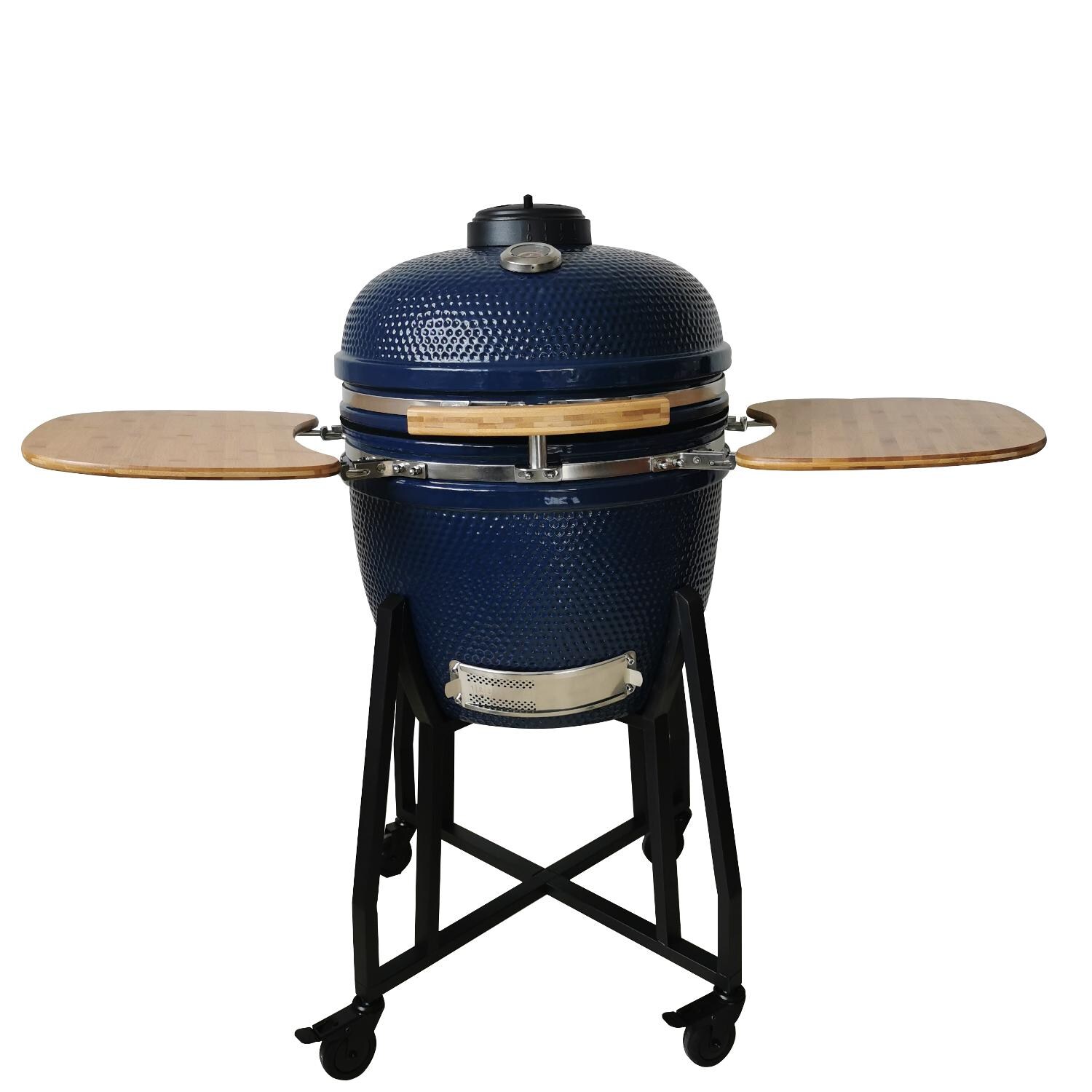 Lifesmart SCS-K21B 21-Inch Ceramic Kamado Grill - Blue thumbnail