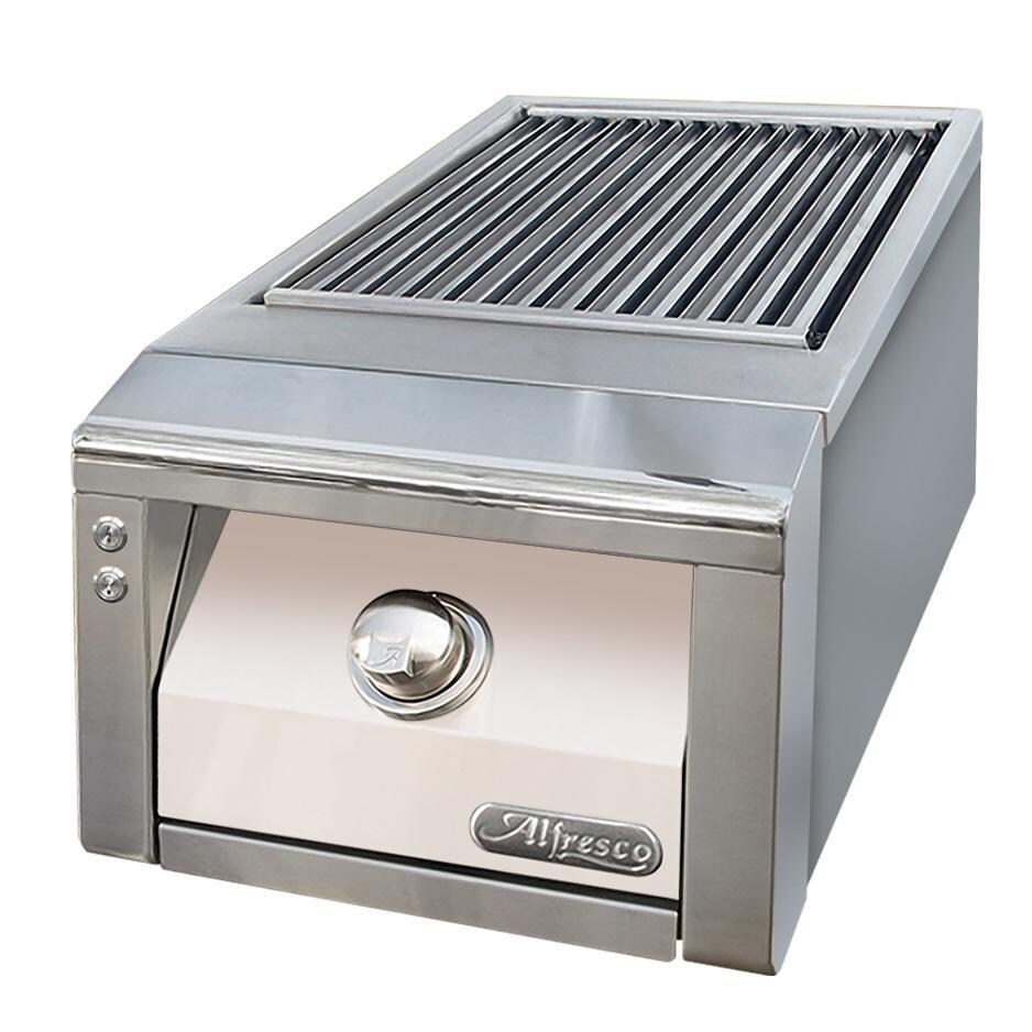 Alfresco Built-In Propane Sear Zone Side Burner in Signal White Gloss - AXESZ-LP-S9003