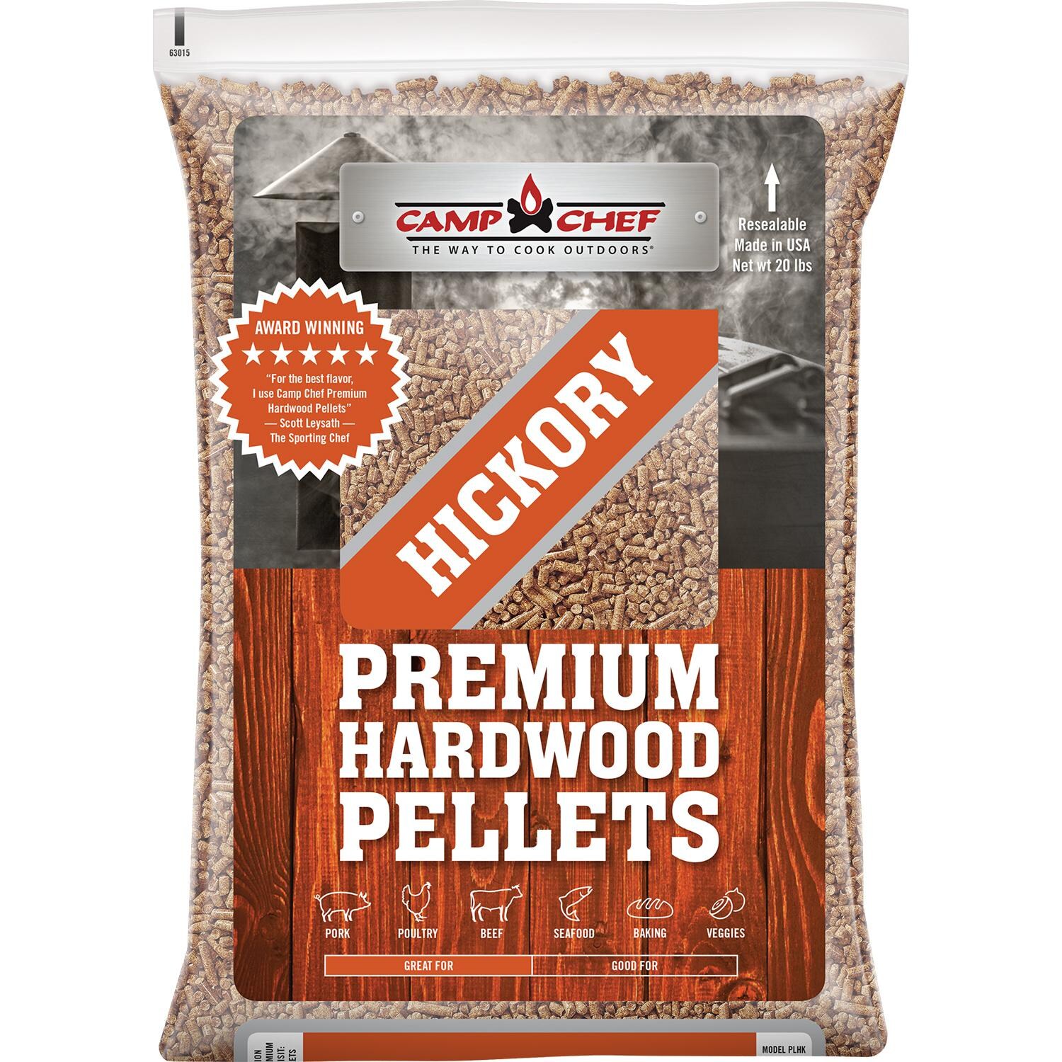 Camp Chef 20 Lb. Premium Hardwood BBQ Pellets - Hickory