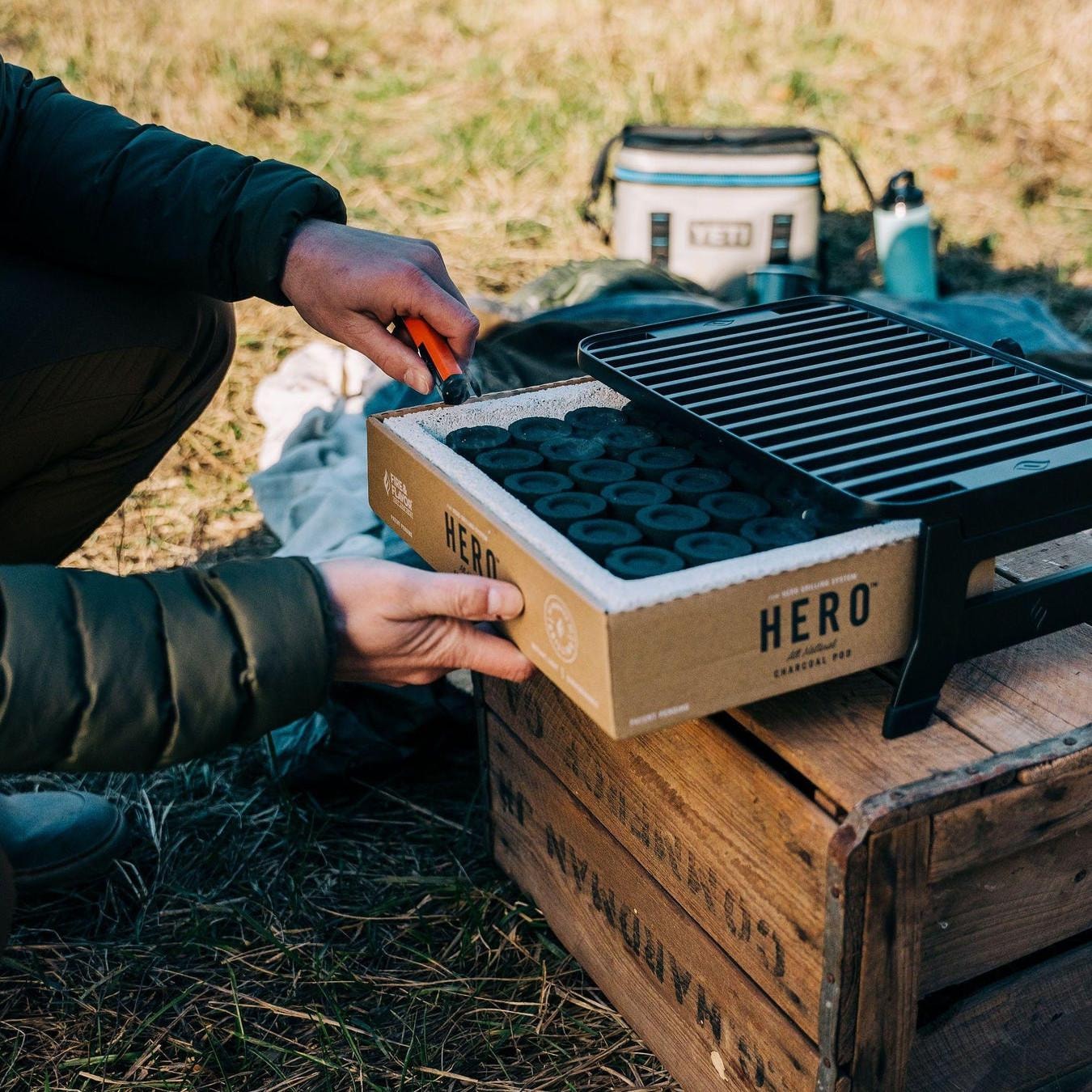 Fire & Flavor HERO Grill – Ultra-leichter Tischgrill Für Camping & Picknick